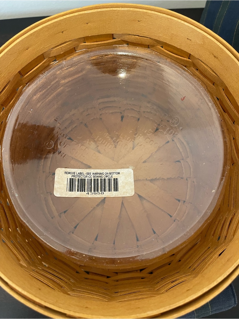 Longaberger 2001 Collector’s Club Sewing Circle Basket Complete Set - Picture 7 of 12